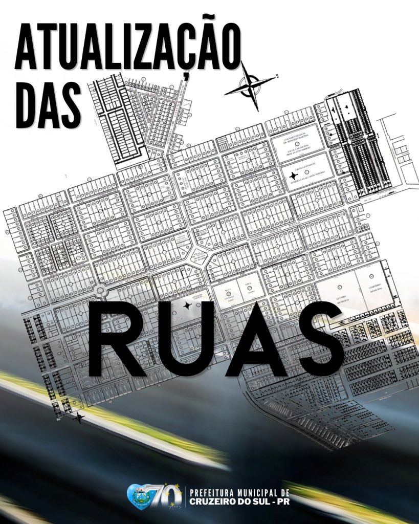 Prefeitura avança na atualização das ruas e reforça organização urbana do município.